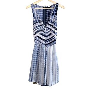 Sugar lips Tye Dye Cutout Back V Neck Dress